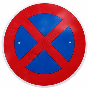 无停车标志红色驾驶白色运输蓝色背景图片