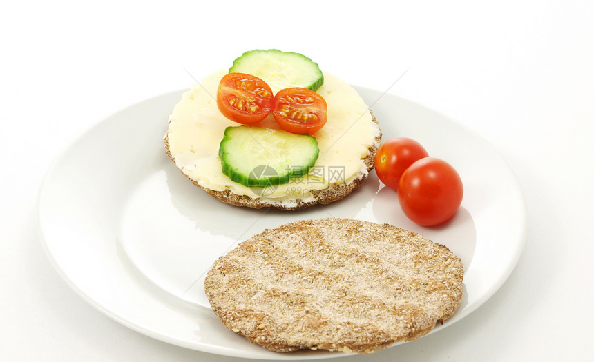 盘子里的饼干面包用餐黄瓜咖啡店早餐野餐酒吧工作室食堂沙拉小吃图片