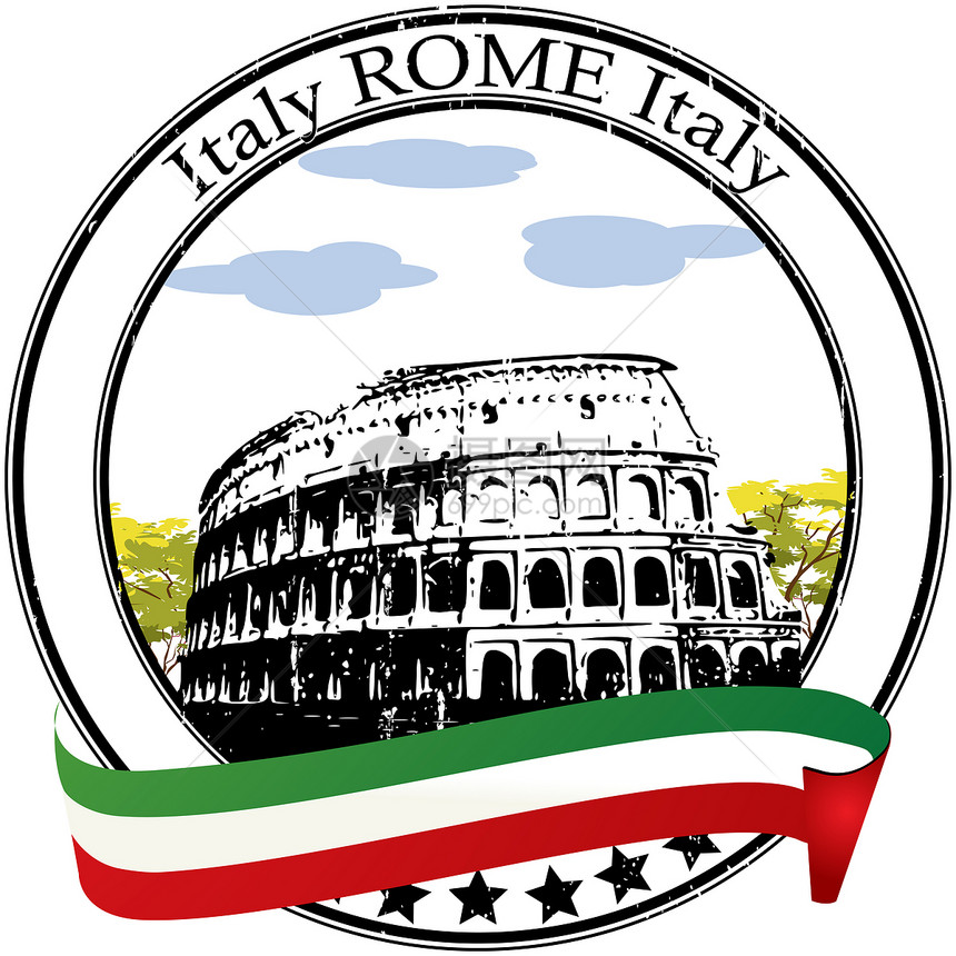 罗马邮票图片