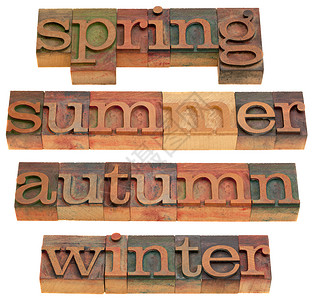 春季 夏季 秋季和冬季背景图片