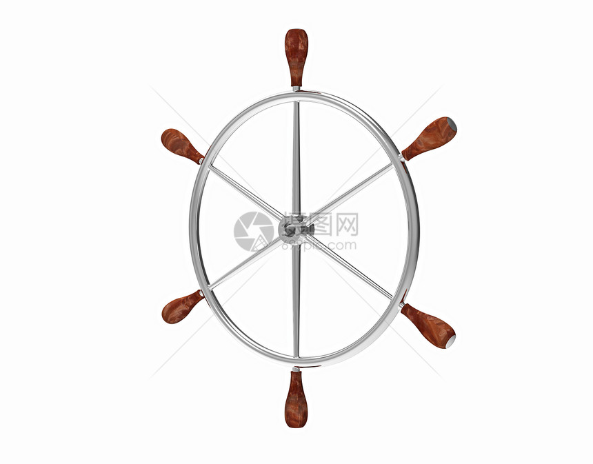 船舶方向轮金属导航棕色血管航海车轮控制合金白色巡航图片