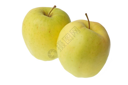 提取苹果水果绿色甜点白色背景图片