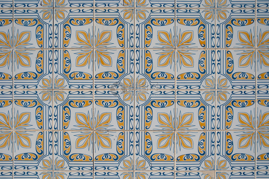 原形旧瓷砖正方形控制板制品马赛克历史蓝色手工水泥陶瓷工作图片