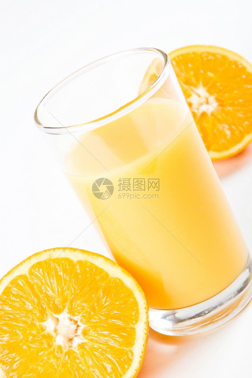 一杯橙汁果汁补水橙子饮食卫生水果玻璃治疗香气福利图片