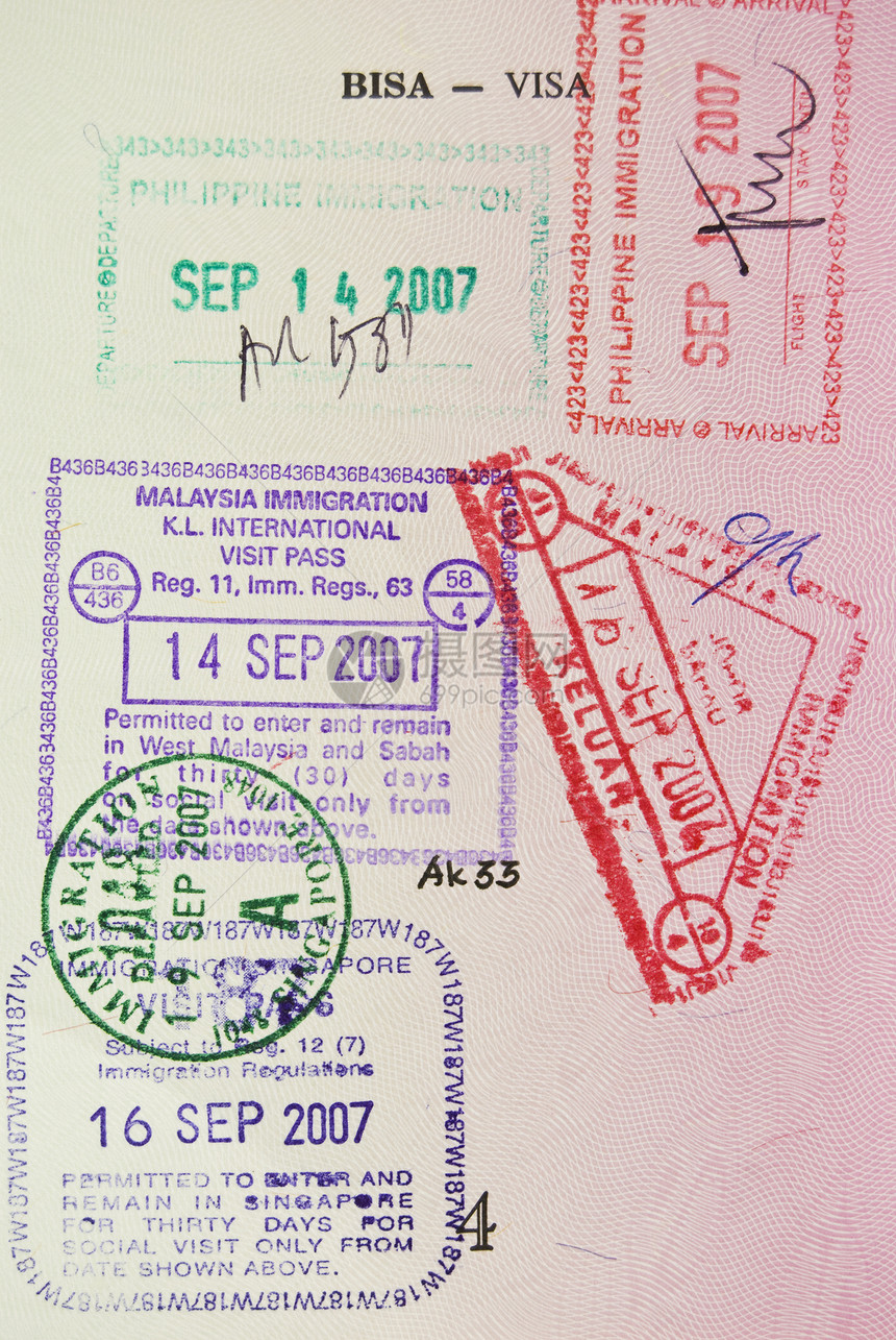 护照红色摄影移民影棚绿色旅行图片