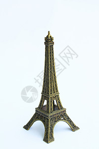 Eiffel 铁塔模型旅行蓝色纪念碑建筑天空地标背景图片