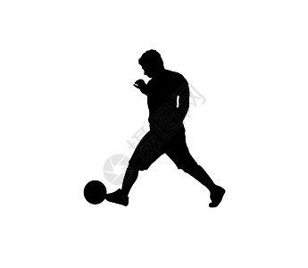 胯下运球剪影足球运动员的月光插图防御运动男性竞赛场地男人运球男生乐趣背景