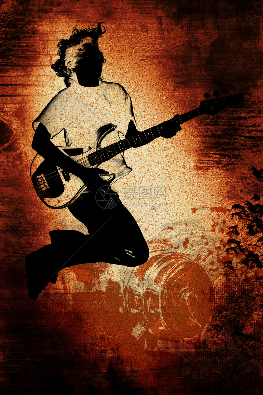 Grunge 吉他玩家青少年图片