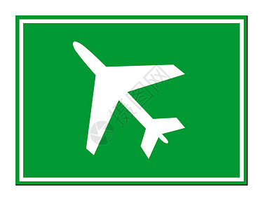 机场标志飞机场白色指示牌飞机积分图形化运输商业剪影背景图片