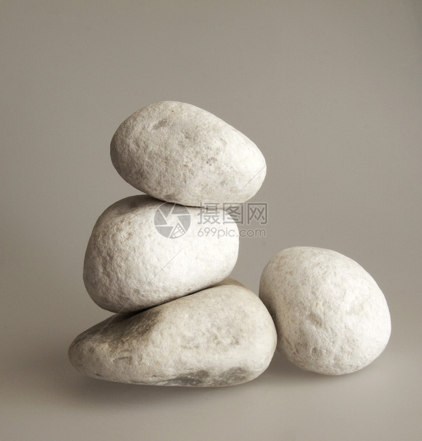 石头花岗岩成功大理石卵石材料反射平衡工作白色生活图片