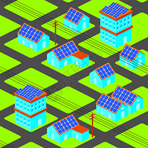 太阳能房屋模式背景图片