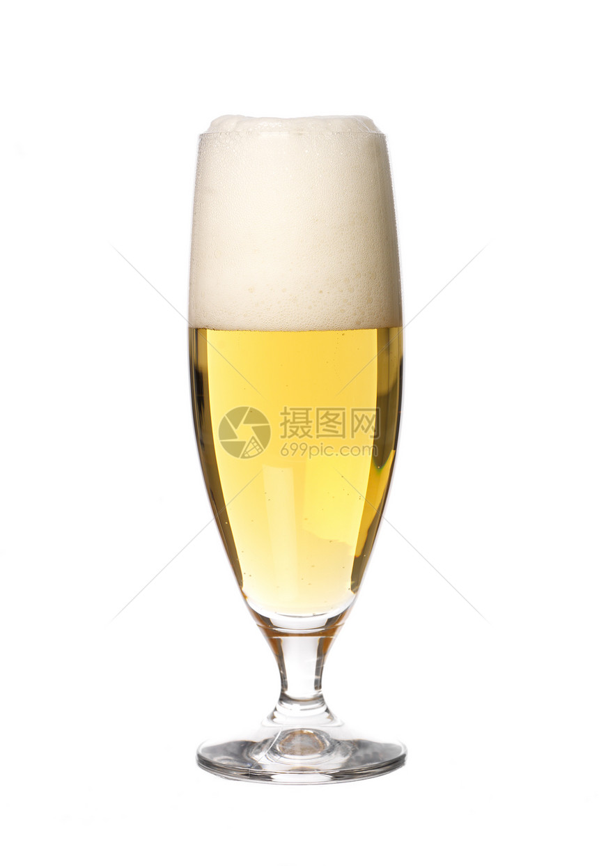 啤酒杯工作室冷饮金色酒精静物服务啤酒碳酸玻璃泡沫图片