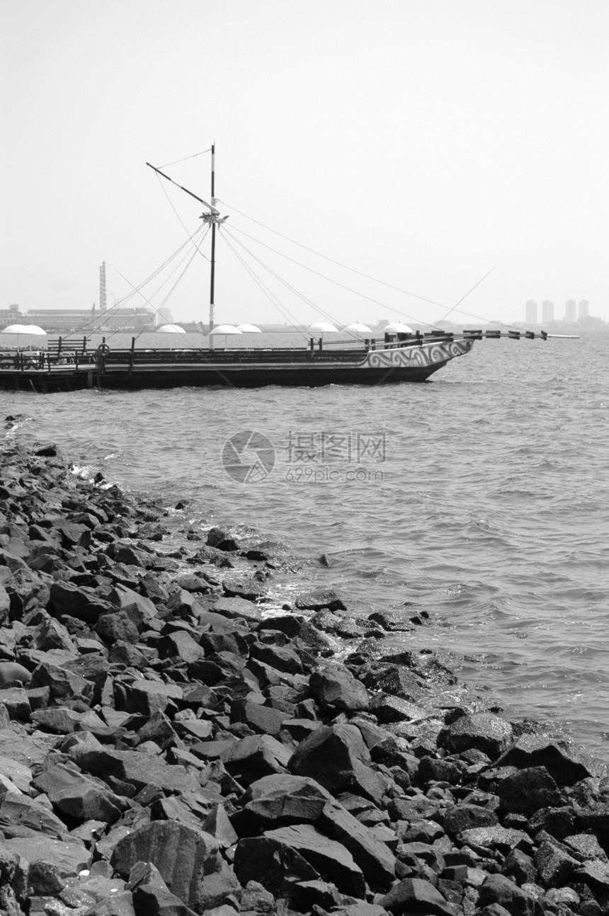 ancol海滩海岸线波浪热带风景天空海洋海景白色旅行支撑图片