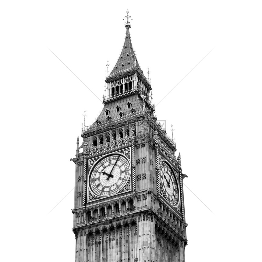 大苯地标议会纪念碑黑色大本钟建筑白色建筑学图片