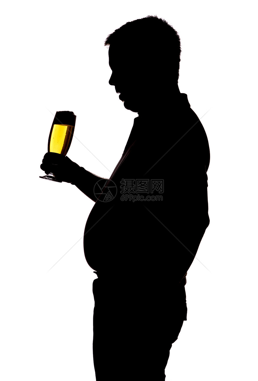 男人喝酒喝啤酒啤酒金子静物奶油产品金色啤酒肚健康状况白色酒精图片