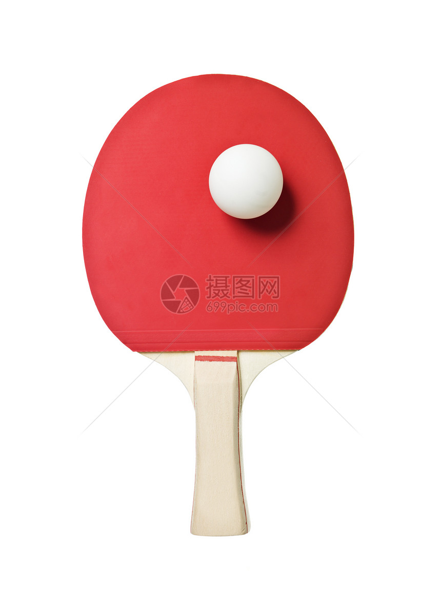 表 网球对象桌子白色运动红色球拍木头图片
