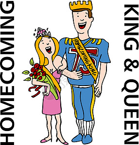 返国国王和女王背景图片
