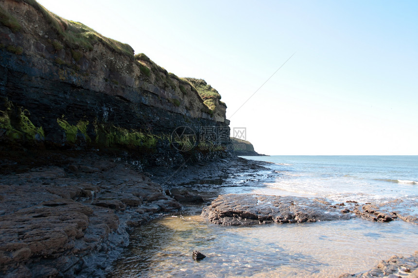 岩石地孤独海岸喜悦石头波浪天堂冲浪海滩平衡鹅卵石图片