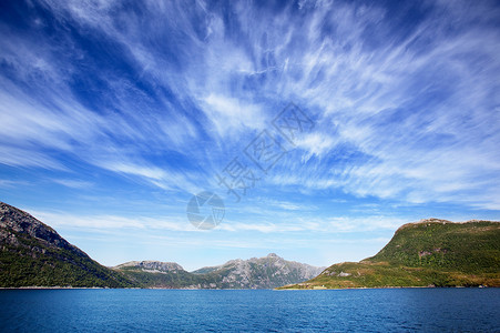 挪威海岸山脉失误天空支撑沿海海洋峡湾旅行地平线岩石高清图片