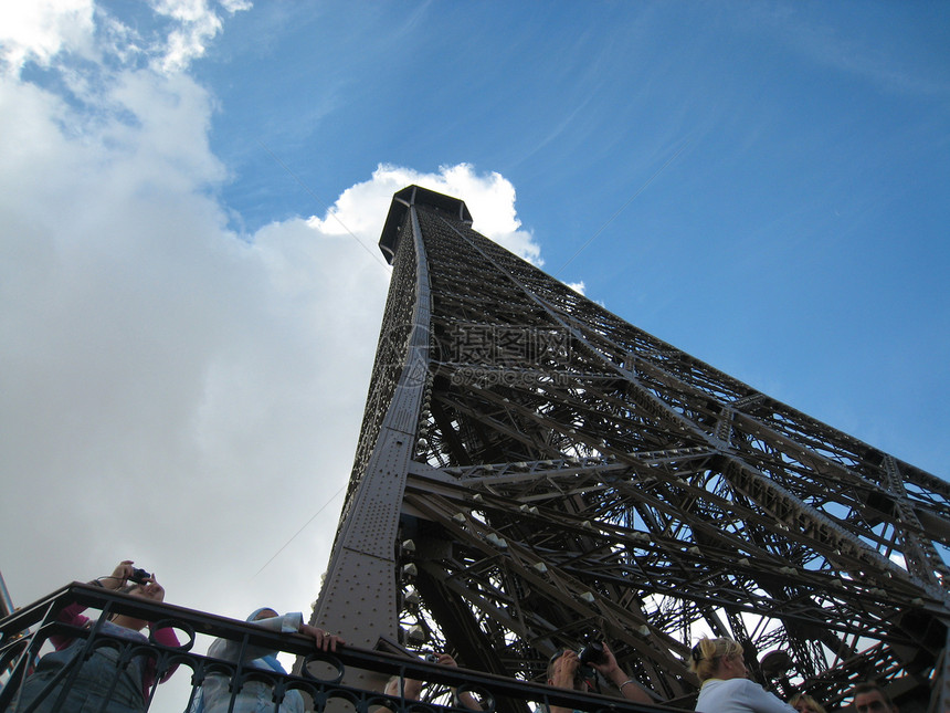 埃菲尔塔铁塔建筑纪念碑光束旅游金属天空图片