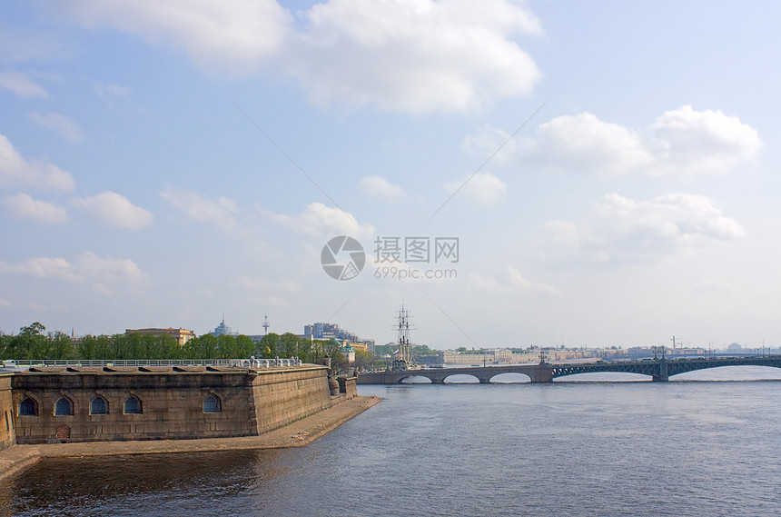 圣彼得堡城堡天空摄影建筑学历史地标要塞石头图片