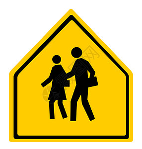 学校警示过路标志背景图片