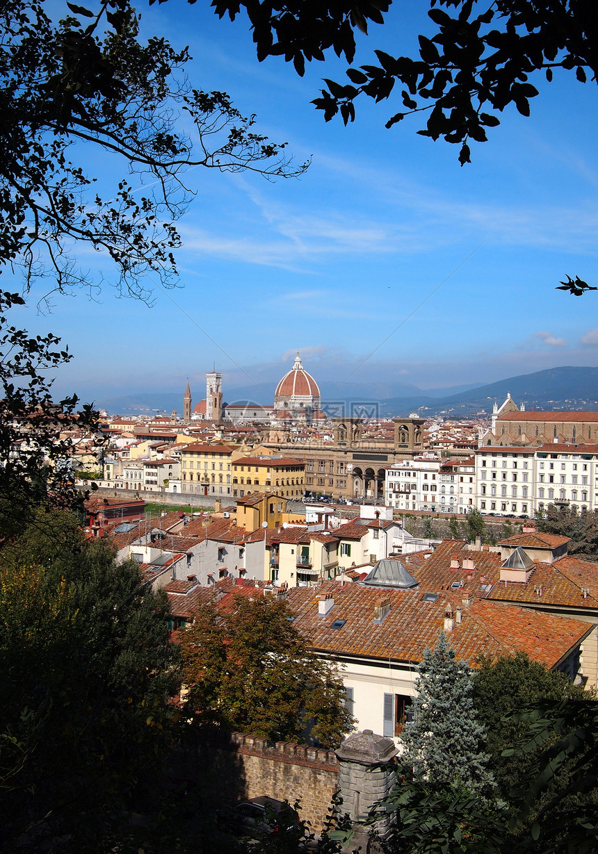 佛罗伦萨视图旅游房屋外表旅行心形城市建筑物大教堂图片