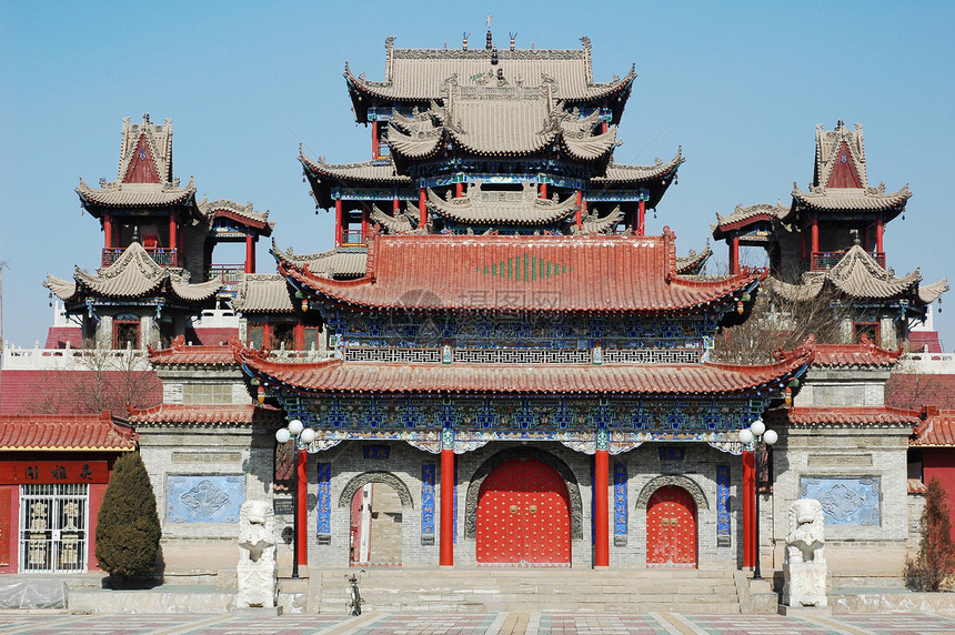 历史佛教寺庙蓝色古董雕塑旅行旅游宗教佛教徒建筑学上帝文化图片