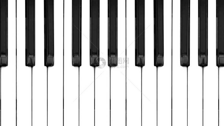 音乐键盘白色艺术钥匙黑色迷笛钢琴大键电子器官图片