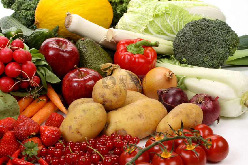 水果和蔬菜烹饪白菜食物白色土豆鳄鱼黄瓜韭葱浆果萝卜图片