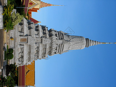 斯图帕建筑王室高棉语丧葬贵宾纪念碑信条宝塔宗教背景图片