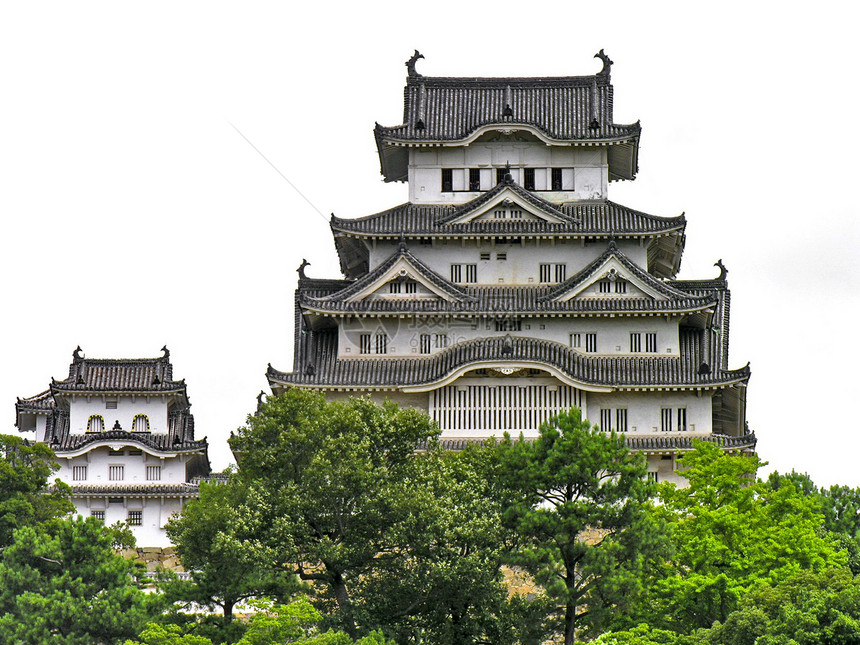 日本松本城游客石头兴趣文化历史性武士深石旅行旅游建筑图片