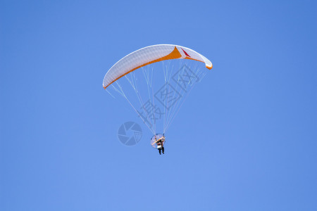 滑翔机闲暇自由航班段落空气绳索降落伞天空翅膀运动背景图片