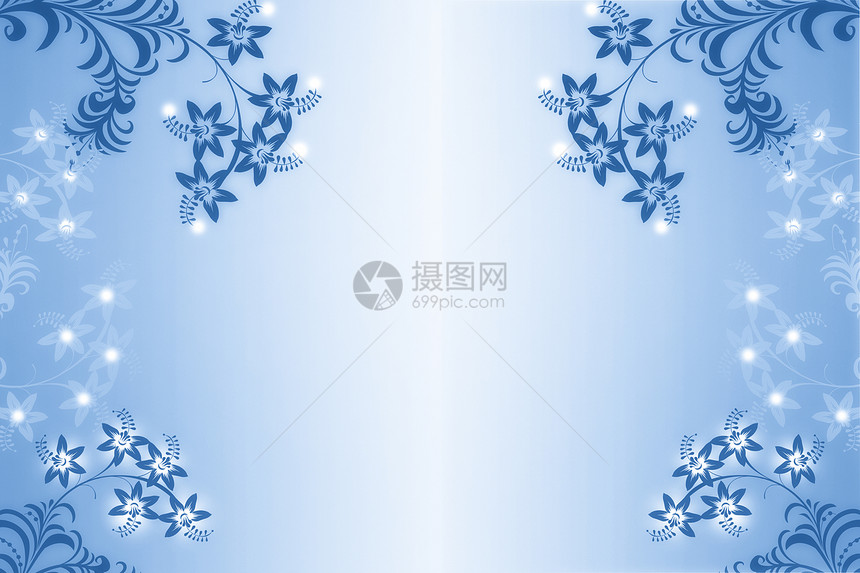 美丽抽象的花形背景圆圈蓝色墙纸网络活力艺术白色圆形电脑图片
