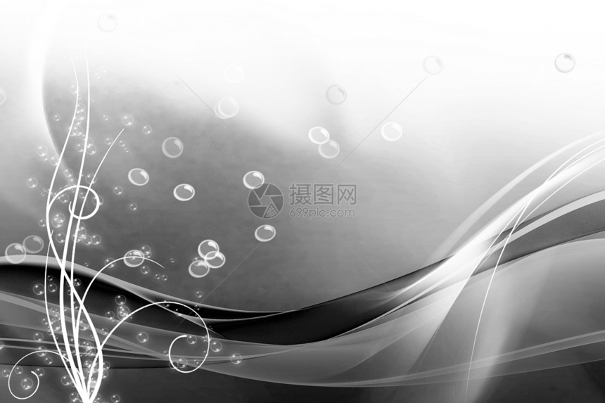 水浪和泡泡背景摘要网络海浪白色气泡墙纸活力灰色电脑艺术图片