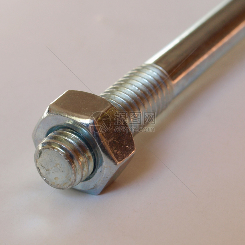 工业硬件金属材料垫圈坚果灰色工具螺栓图片