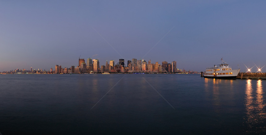 纽约全景摩天大楼吸引力城市旅行景观市中心图片