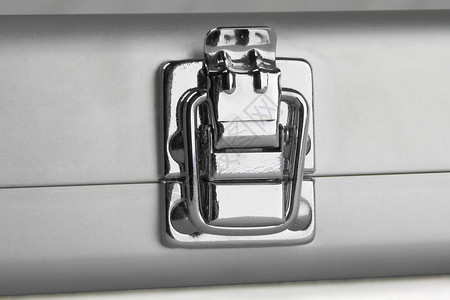 门垫贮存服装袋旅行手提箱金属灰色案件安全盒子秘密背景图片