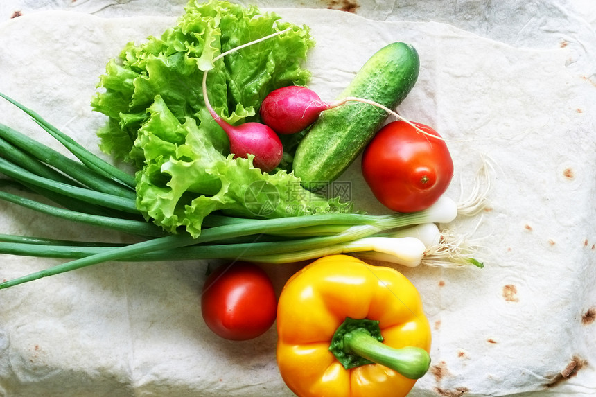 沙拉蔬菜沙拉胡椒质量花园萝卜辣椒重量吸引力肉质黄色图片