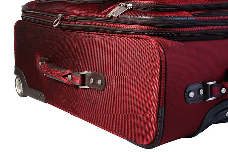 红色手提箱衣服飞机旅游旅行假期贮存背景图片