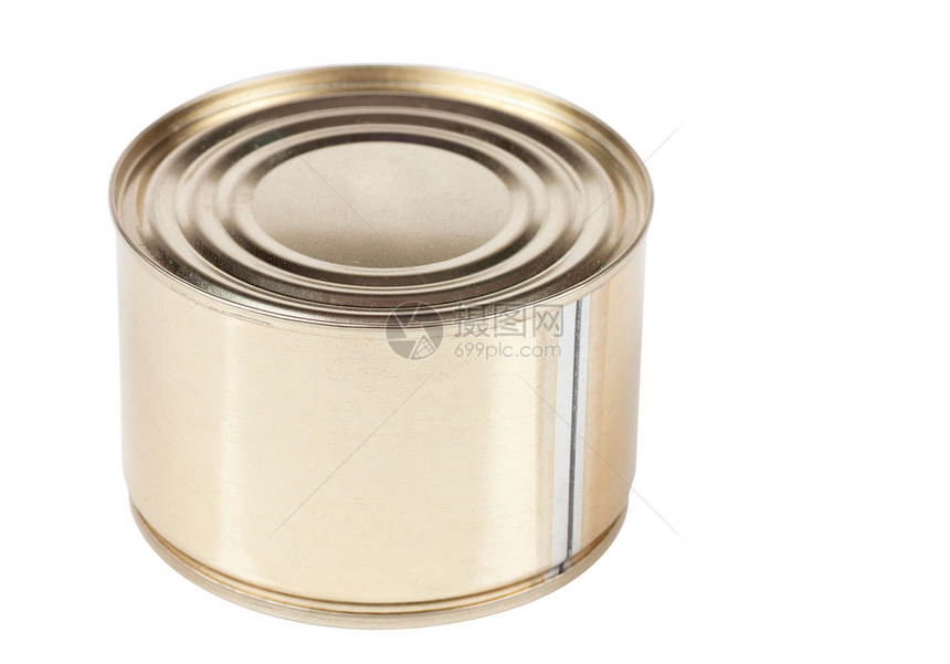 食品罐罐装回收午餐金属反射空白杂货装罐垃圾圆柱图片
