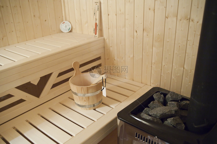 桑水长椅座位煤炭温度计温度闲暇加热器护理木头治疗图片
