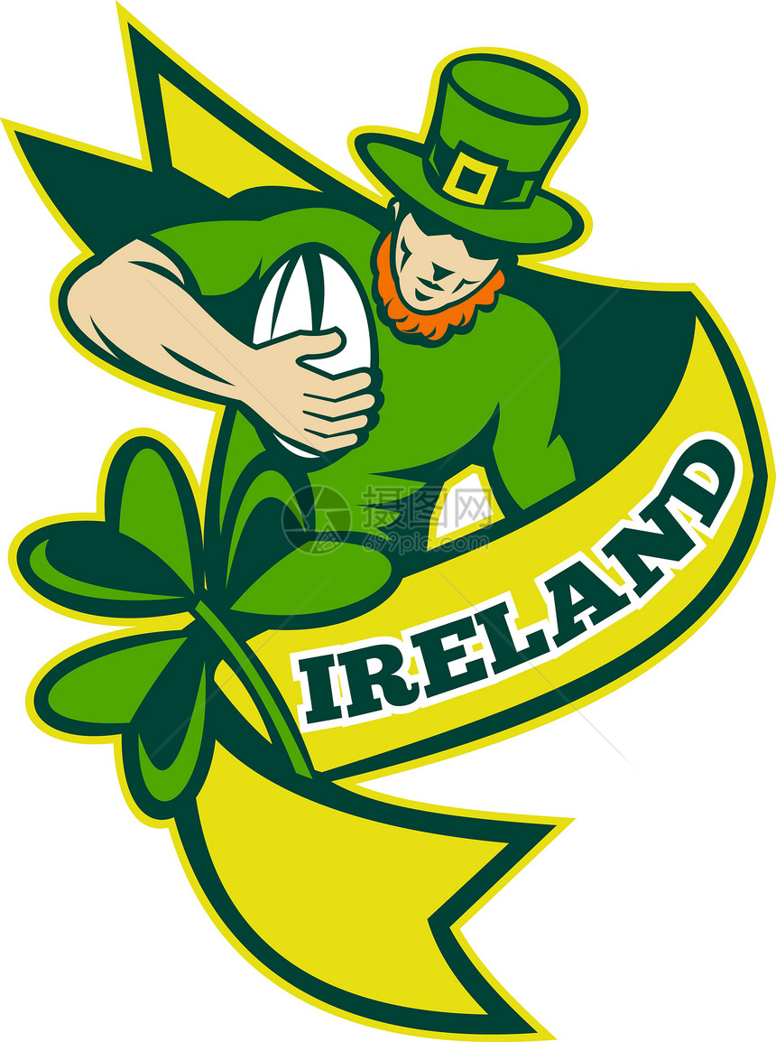 爱尔兰橄榄球运动员小妖精帽子图片