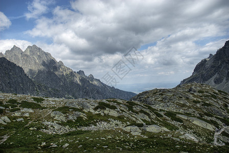 塔特里山山峰海拔顶峰山脉热情背景图片