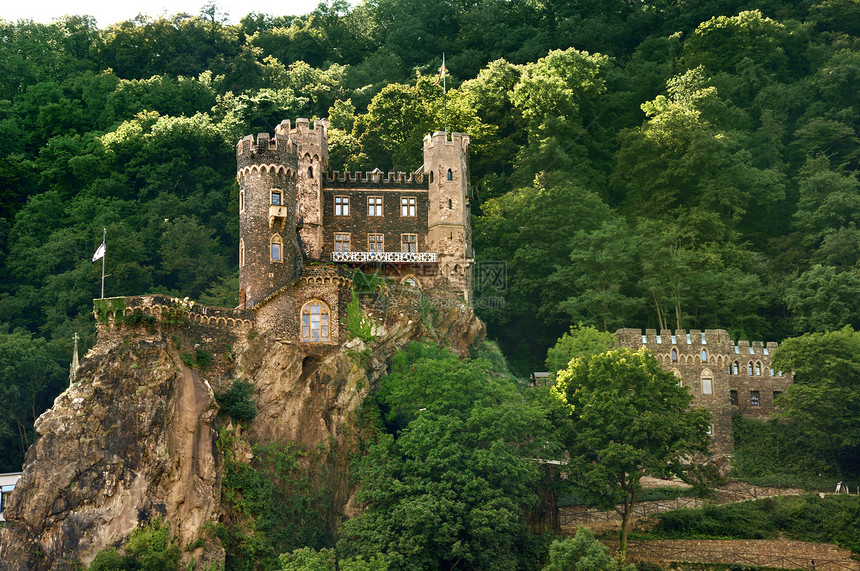 旧城堡游客建筑历史文化房子旅行防御爬坡堡垒魔法图片