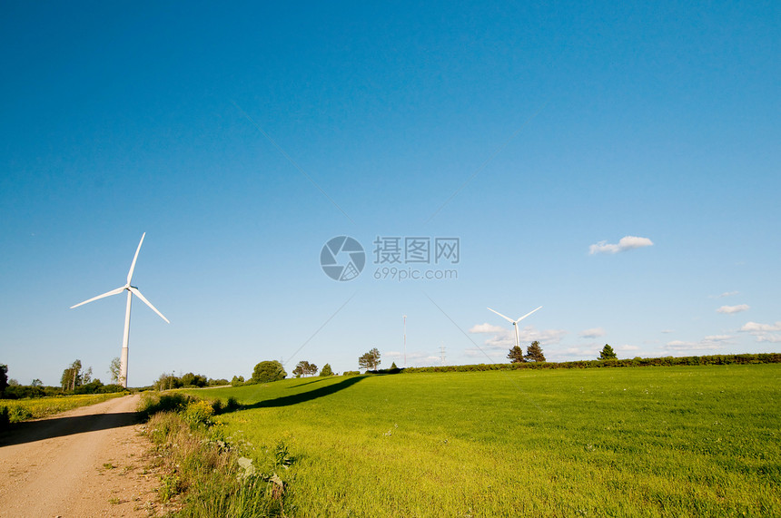 风车景观环境土地天空阳光太阳草地场景小麦地平线国家图片