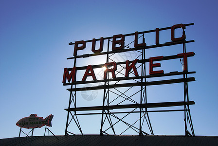 公共市场民众背景图片