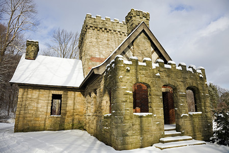斯魁尔城堡乡绅建筑地标历史性石头背景