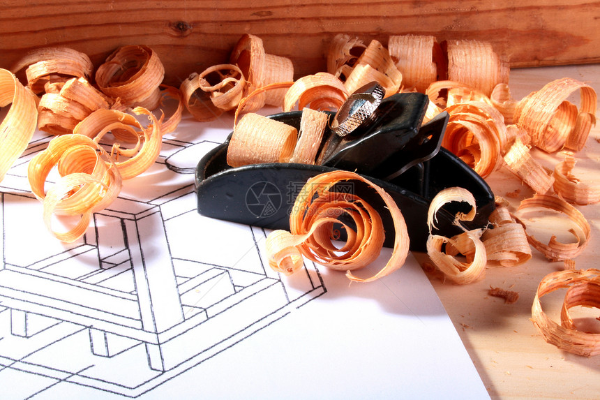 平板木匠雕刻工具木材螺旋木工工作刨床图片