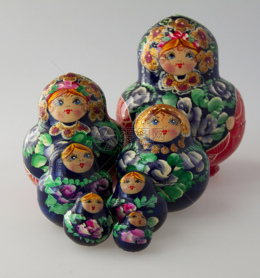 马特里奥斯卡家庭娃娃孩子母亲塑像头巾文化玩具游戏纪念品图片